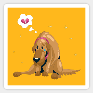 Sad Dog Sticker